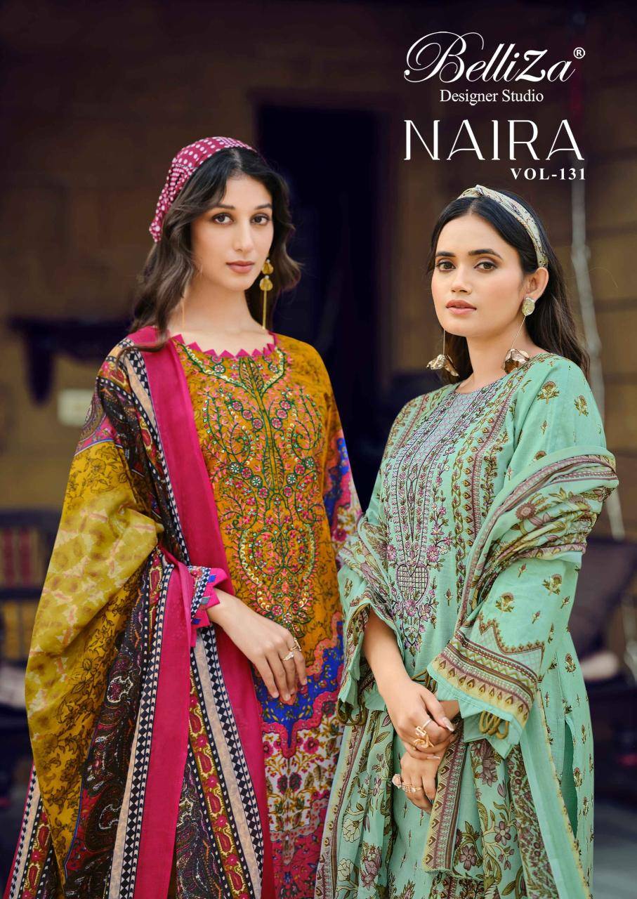 Belliza naira vol 131 Wholesale dress materials online